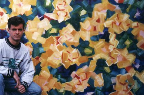 Eric with the color cubes